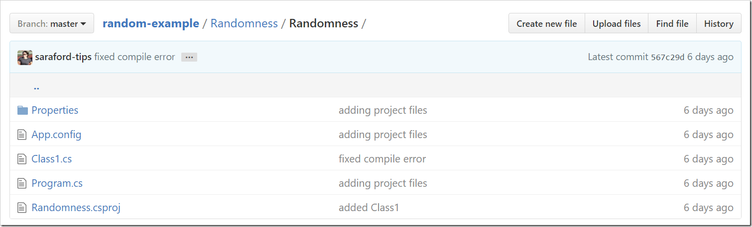 Randomness folder showing Latest commit 567c29d 6 days ago