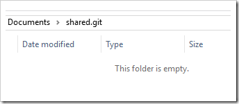 shared.git as a folder name