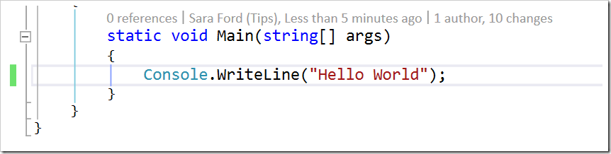 only Console.WriteLine("Hello World") showing