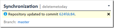 Repository updated to commit ID