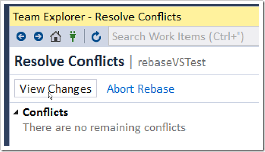 resolve conflicts - view changes