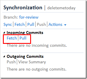 Fetch incoming commits from branch for-review